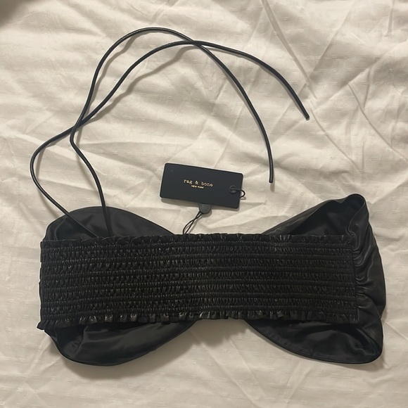 Brand new Black Leather Bralette by Rag & Bone, available in size XS! - Picture 4 of 5